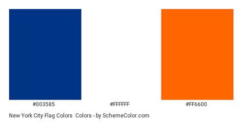 New York City Flag Colors Color Scheme » Flags » SchemeColor.com