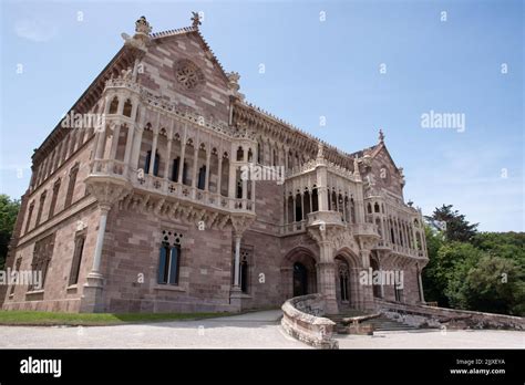 Palace of Sobrellano in Comillas Stock Photo - Alamy