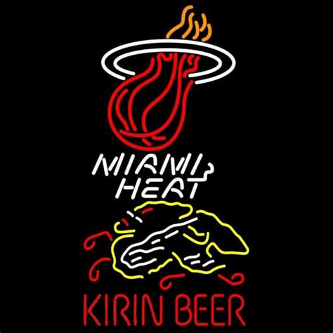 Custom Miami Heat Alternate 1999 00 Pres Logo NBA Neon Sign Neon Sign ...