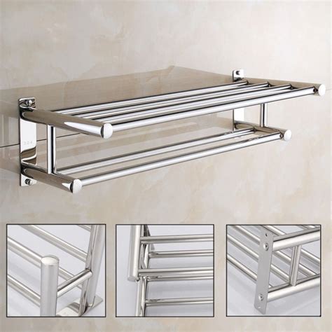 Anauto Luxury Solid Polished,Stainless Steel Towel Rack Luxury Solid Polished Chrome Towel Rack ...