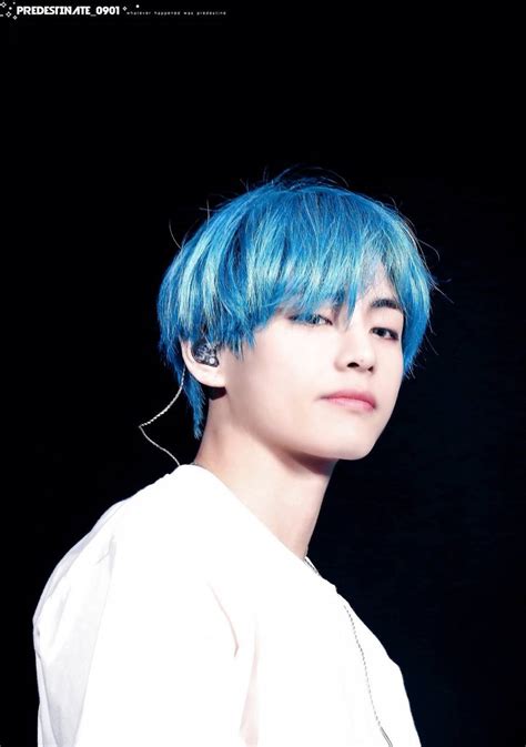 BTS V Blue Hair Wallpapers - Wallpaper Cave