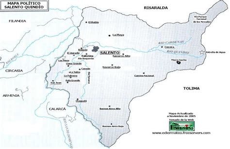 Colombia Map Salento