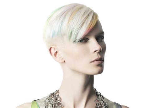 Daring modern haircuts and pastel hair colors