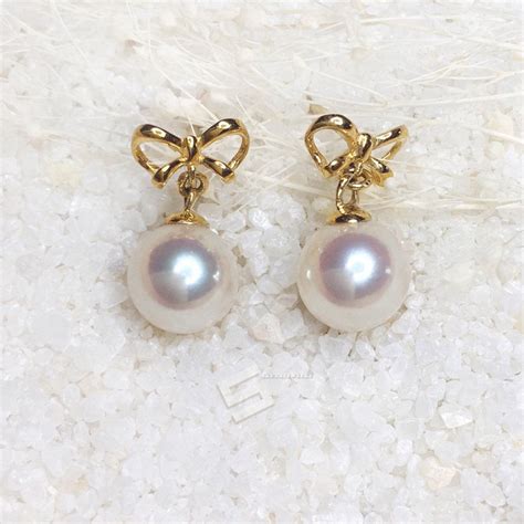 Top Quality Akoya Pearl & 18KT Gold Set Hanadama Grade | Etsy | 18kt ...