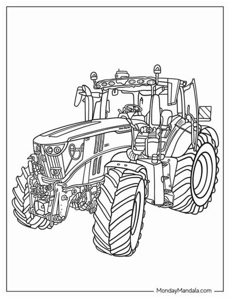 John Deere Tractor Coloring Pages Free