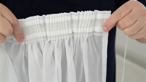 How To Hang Net Curtains With A Pencil Pleat Header ...