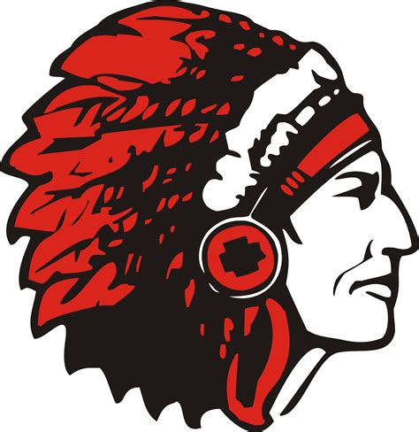 Indian Head Football Logo