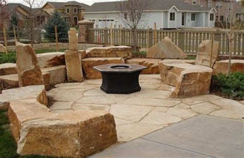 Boulder Seating Area | Landscaping with boulders, Outdoor gardens, Backyard retreat