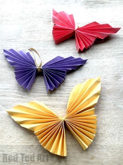 Easy Paper Butterfly Origami - Red Ted Art's Blog