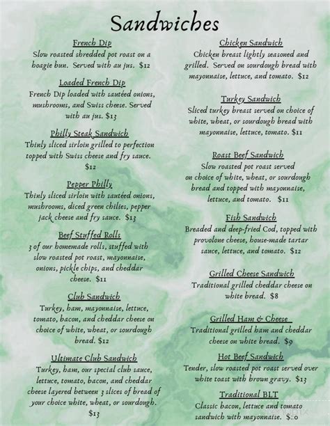 Menu of Idle Isle Cafe in Brigham City, UT 84302