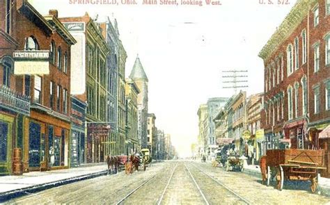 springfield ohio | Springfield, Ohio. Main Street looking West (1908 ...