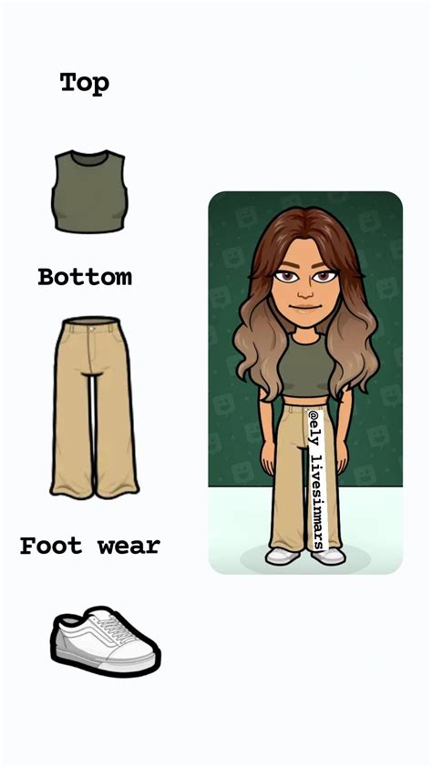 Bitmoji outfits