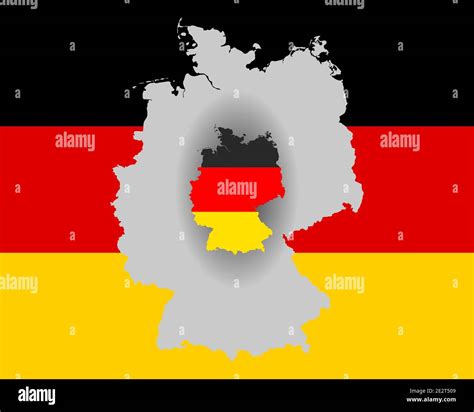 German flag and map Stock Photo - Alamy