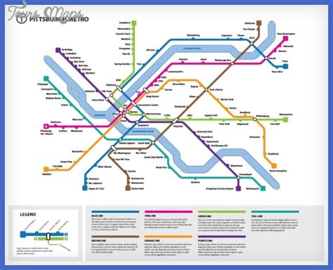 Pittsburgh Subway Map - ToursMaps.com