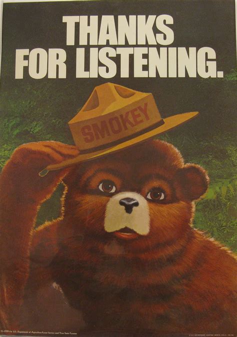 Smokey Bear Poster, nature print, bear print, vintage poster, Americana ...