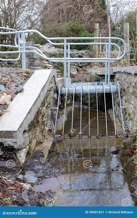 Flood prevention grill. stock image. Image of flood, metal - 38401831