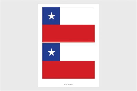 Chile Flag Sticker, Weatherproof Vinyl Chilean Flag Stickers | Chile flag, Chilean flag ...