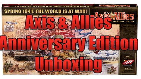 Axis & Allies Anniversary Edition Unboxing | DDO Players