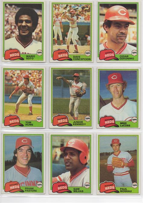 Cincinnati Reds Baseball Card Collector: 1981 Topps Cincinnati Reds ...