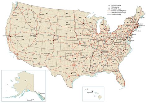 Usa Map Interstate Highways - Willy Julietta