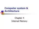 PPT - Computer System Architecture By M . Morris Mano Lecturer: Waqar A ...