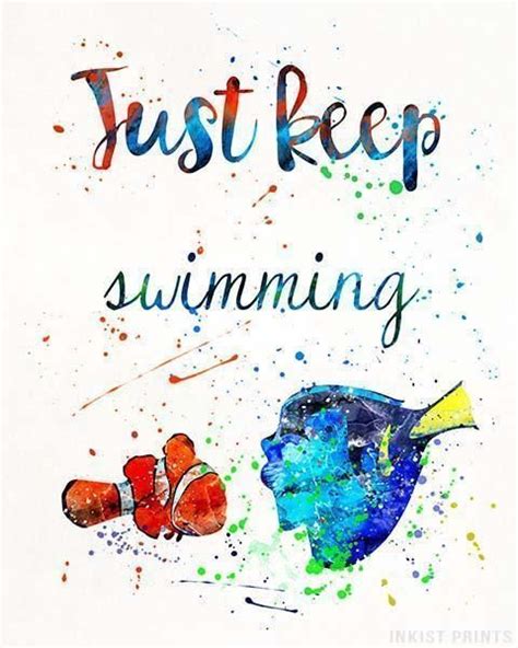 Finding Nemo Quote Type 2 Print | Watercolor disney, Nemo quotes, Disney print