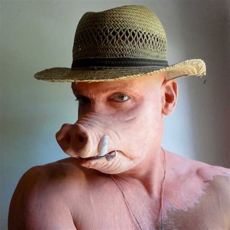 Big Pig Man Latex Prosthetic Mask by MelesMelesFaber on Etsy