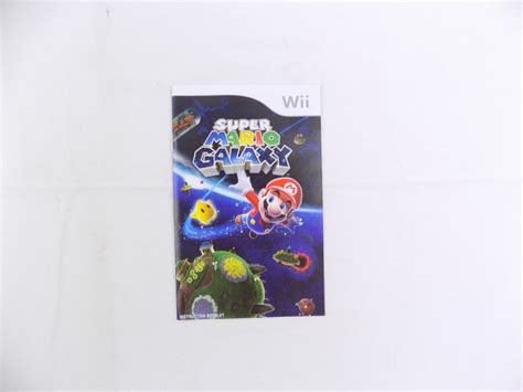 Nintendo Wii Super Mario Galaxy Manual Only - Starboard Games