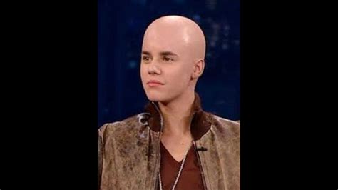 Justin Bieber Bald!?!?!?! - YouTube