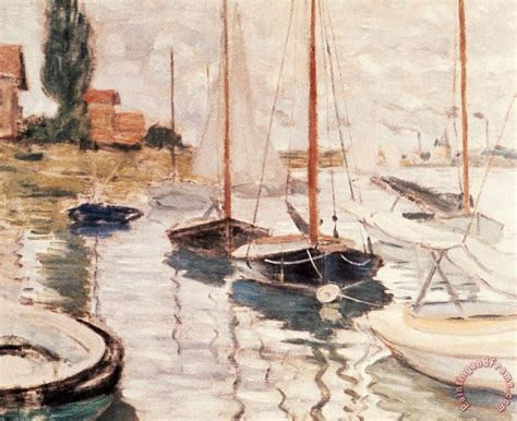 Sailboats on the Seine Painting by Claude Monet Monet Paintings, Impressionist Paintings, Boat ...