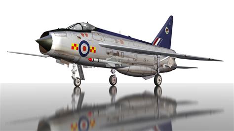 RAF English Electric Lightning F2 3D Model Game ready .max .obj .3ds .fbx .c4d .lwo .lw .lws ...