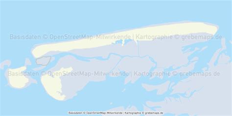 Juist Inselkarte mit Gebäuden Vektorkarte - grebemaps® Kartographie