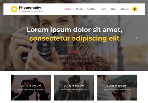 41 Best Templates for Photography Websites