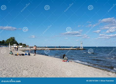 Bellevue Beach in North Zealand, Denmark Editorial Stock Image - Image ...