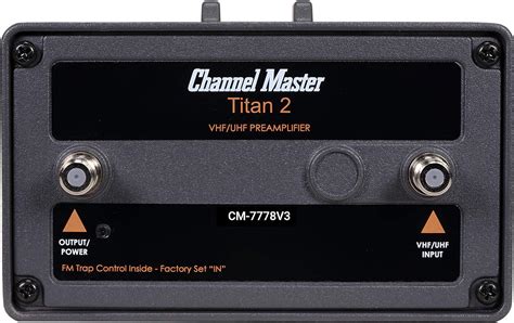 Amazon.com: Channel Master CM-7778V3, Titan 2 Medium-Gain Mast Mounted Preamplifier for TV ...