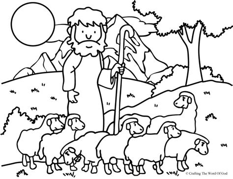 The Good Shepherd (The Lost Sheep)- Coloring Page « Crafting The Word Of God