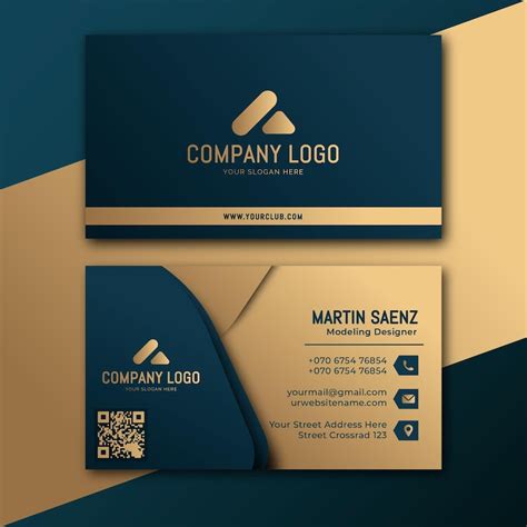 Free Vector | Gold foil business card template in 2024 | Modern business cards, Business card ...