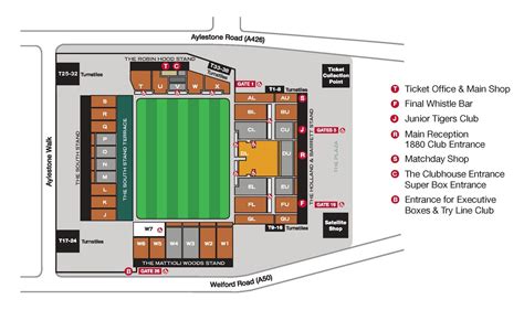 Prices & seating plan | Leicester Tigers