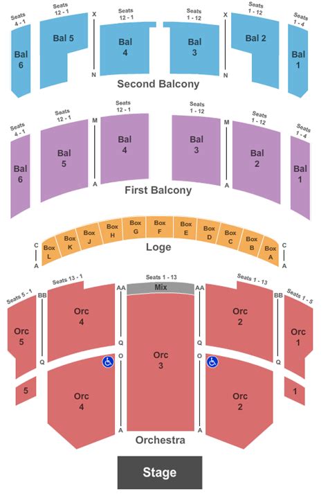 Taft Theatre Seating Chart - Cincinnati