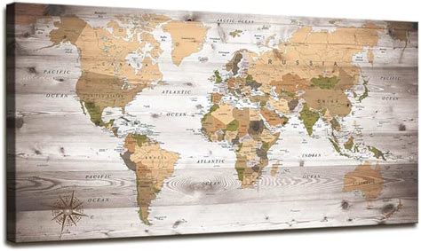 Amazon.com: framed world map