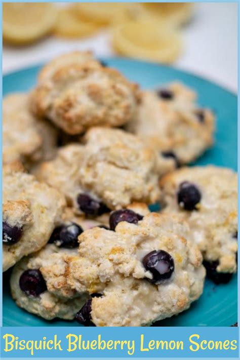 Bisquick Blueberry Lemon Scones - Pam's Daily Dish