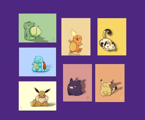 Fan Art Pokémon Prints Wall Art Fan Art Prints Wall Décor Prints for ...