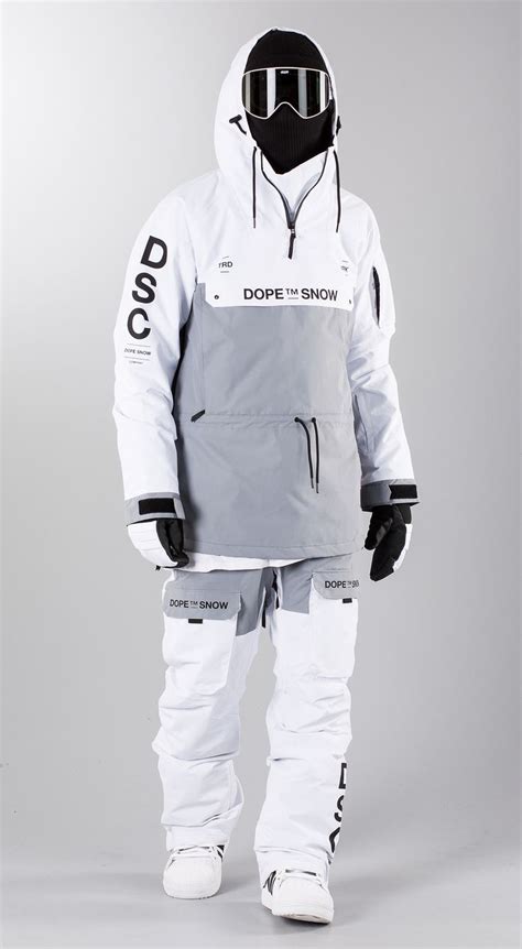 Dope "Annok DSC White/ Lt. Grey" Snowboard clothing | Snowboarding ...