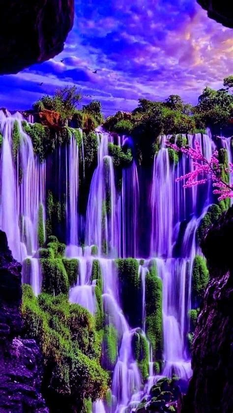 Download Natural Scenery Lovely Falls Picture | Wallpapers.com