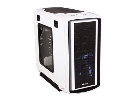Corsair Special Edition White Graphite Series 600T Steel / Plastic ATX Mid Tower Computer Case ...