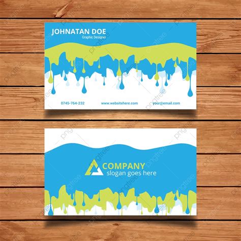 Dripping Business Card Tempalte Template Download on Pngtree