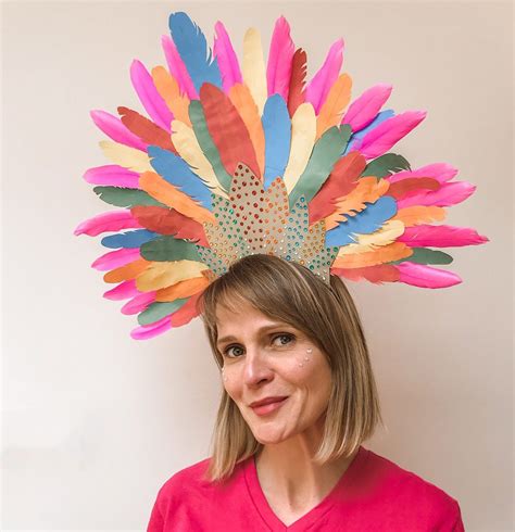 Printable Brazilian Carnival Headdress Template