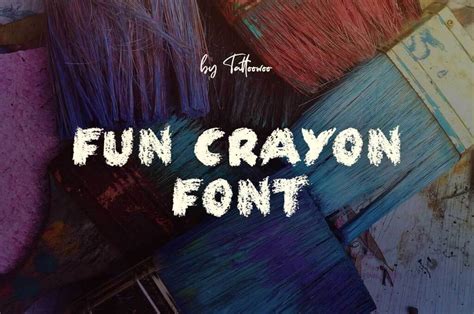 25+ Crayon Fonts to Color Your Designs - The Designest