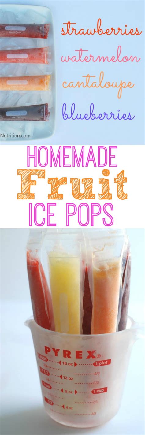 2-Ingredient Homemade Fruit Popsicles