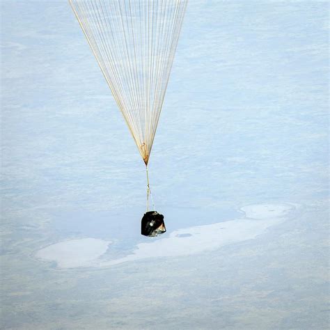 Soyuz Spacecraft Landing Photograph by Nasa/bill Ingalls - Fine Art America